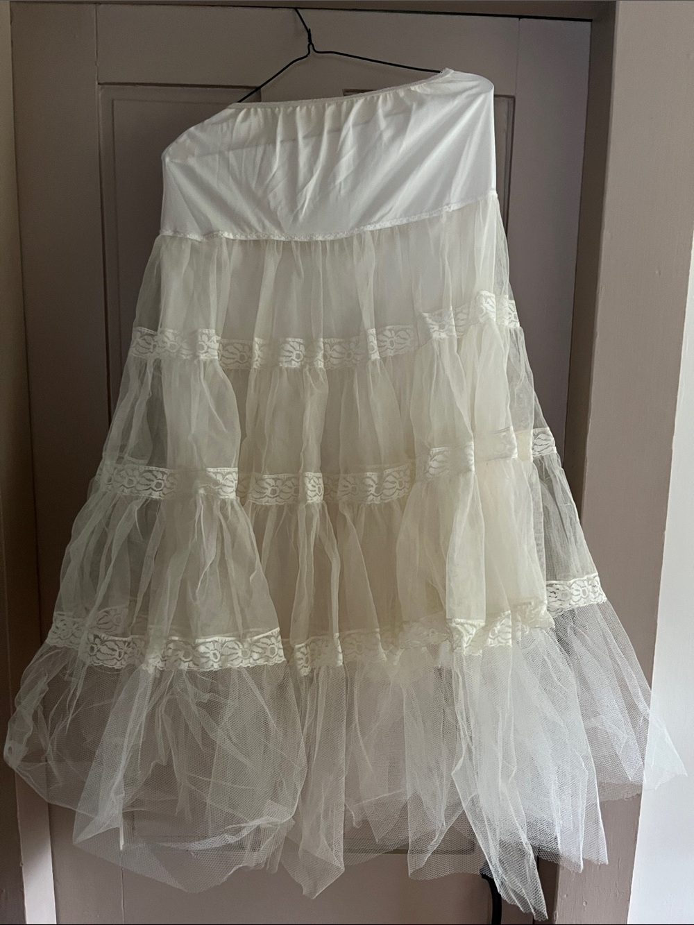 Ivory Tulle Prom Petticoat Slip - Women Dresses Prom